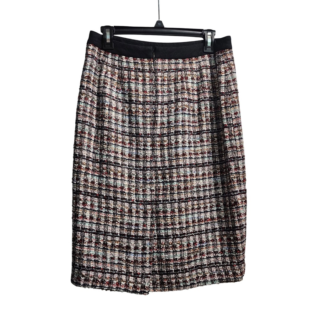 Talbots Womens Tweed Skirt Size 4 Multicolor Career Work Office Pencil